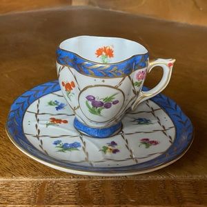 Porcelaine de Versailles Demitasse Cup Saucer set